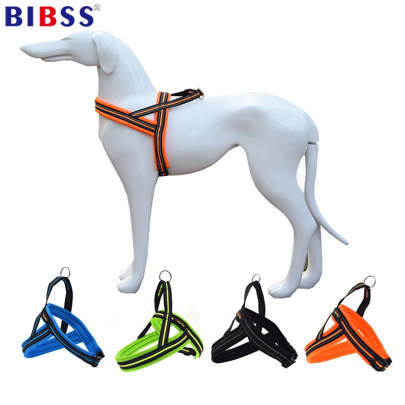 Pet Dog Harnesses Nylon Reflective Strap Harness Vest Soft Flannel