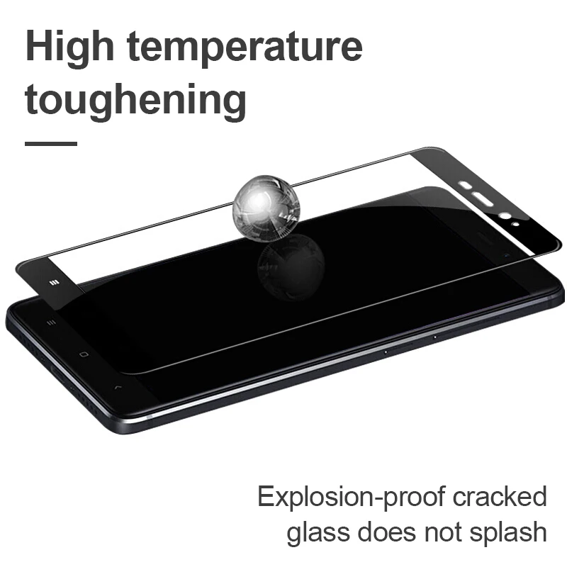 TOMKAS For Xiaomi Redmi 4 32G Glass Screen Protector Scratch Proof Full Cover For Xiomi Redmi 4 16G 4X 4A 5A Tempered glass