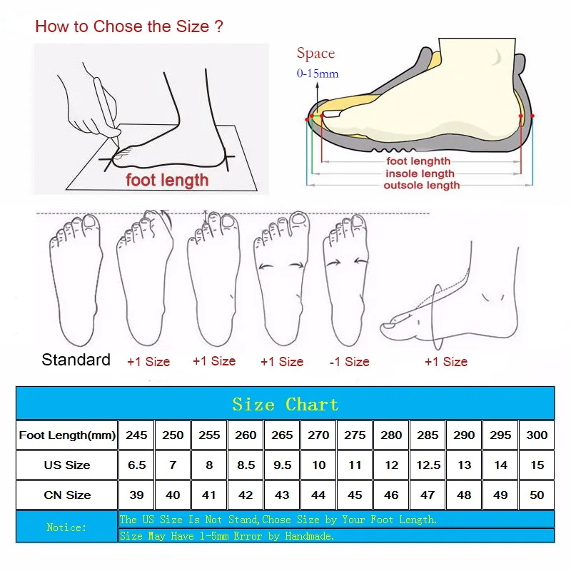 Korean Shoe Size Chart