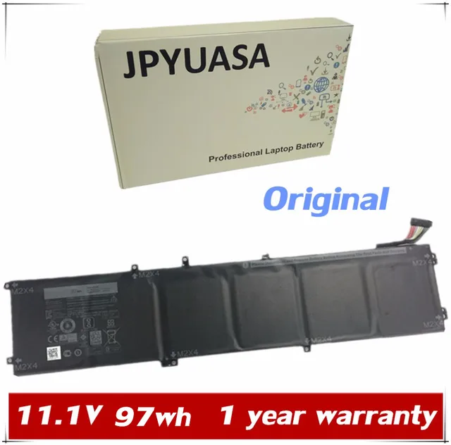 JPYUASA 11.1V 97wh Original 6GTPY 5XJ28 Laptop Battery For Dell