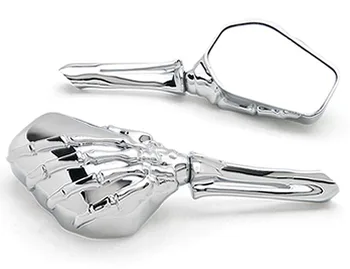 

Chrome Custom Motorcycle Skeleton Bone Mirrors For Police FLHP