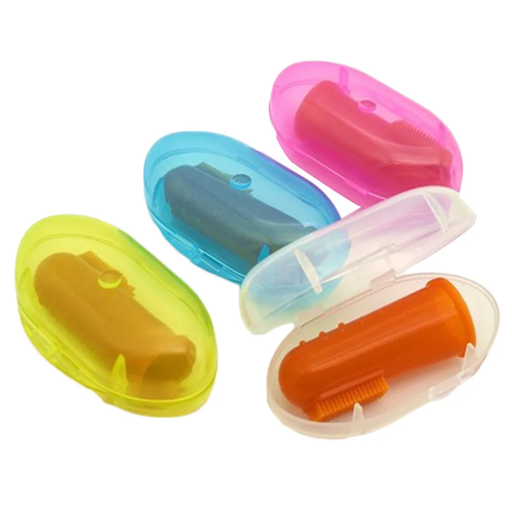 Buy Baby Finger Teether With Box Children Teeth Clear