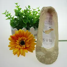 3pairs pack fashion female invisible lace socks slippers silicone line and dispensing sole anti slip guaranteed