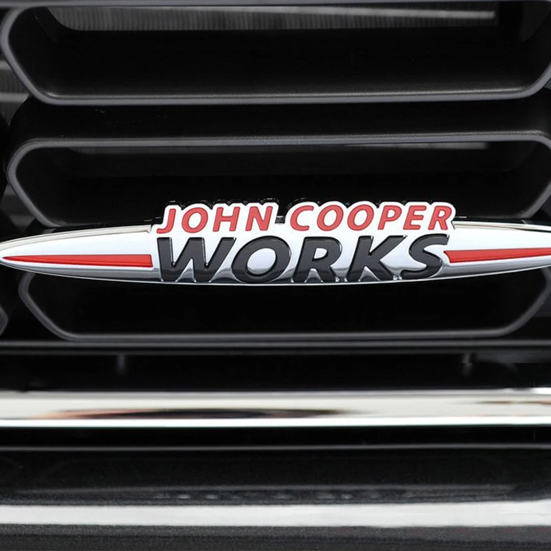 Автомобильные наклейки с эмблемой John Cooper Works значок радиатором для Mini JCW S R50 R53 R55 R56