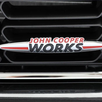 Samochód John Cooper Works godło naklejki siatka odznakowa dla Mini Cooper JCW S R50 R53 R55 R56 R57 R60 R61 F54 F55 F56 F60 akcesoria tanie i dobre opinie Cała powierzchnia CN (pochodzenie) Logotyp pojazdu Inne naklejki 3d 13 8cminch 1cminch Emblems Words STAINLESS STEEL Nadwozie samochodu