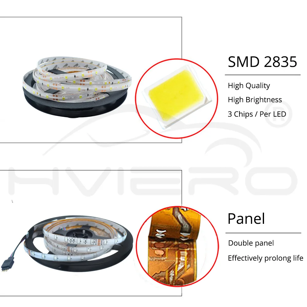 5 м 2835 300 светодио дный полосы IP65 Водонепроницаемый RGB света DC 12 В гибкая освещения строка украшения дома лампа лента настольная лампа