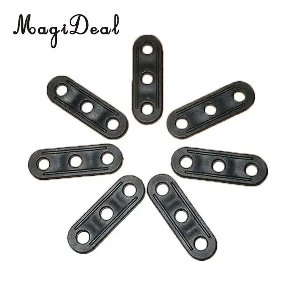 MagiDeal 10Pcs ABS Outdoor Sports Plastic Tent Guyline Bent Runners Black Camping Hiking Travell Replacement Accessories