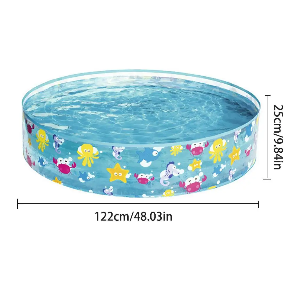 122x25 см детский надувной бассейн морской шар бассейн жесткий резиновый круглый Младенческая Ванна Твердая пластиковая стена бассейна и твердая дно бассейна