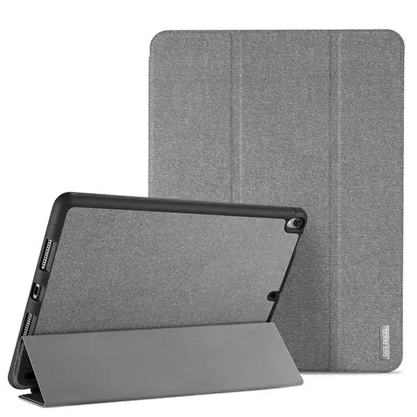 DUX DUCIS Smart Case для iPad Pro 10,5 Стенд кожа флип чехол для Apple iPad Pro 10,5 дюймов с карандашом чехол с зажимом авто сна - Цвет: grey