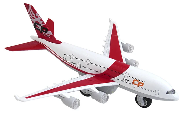 1:32 A380 Passenger Plane Model Alloy Toy Airplane Airbus Acousto Optic