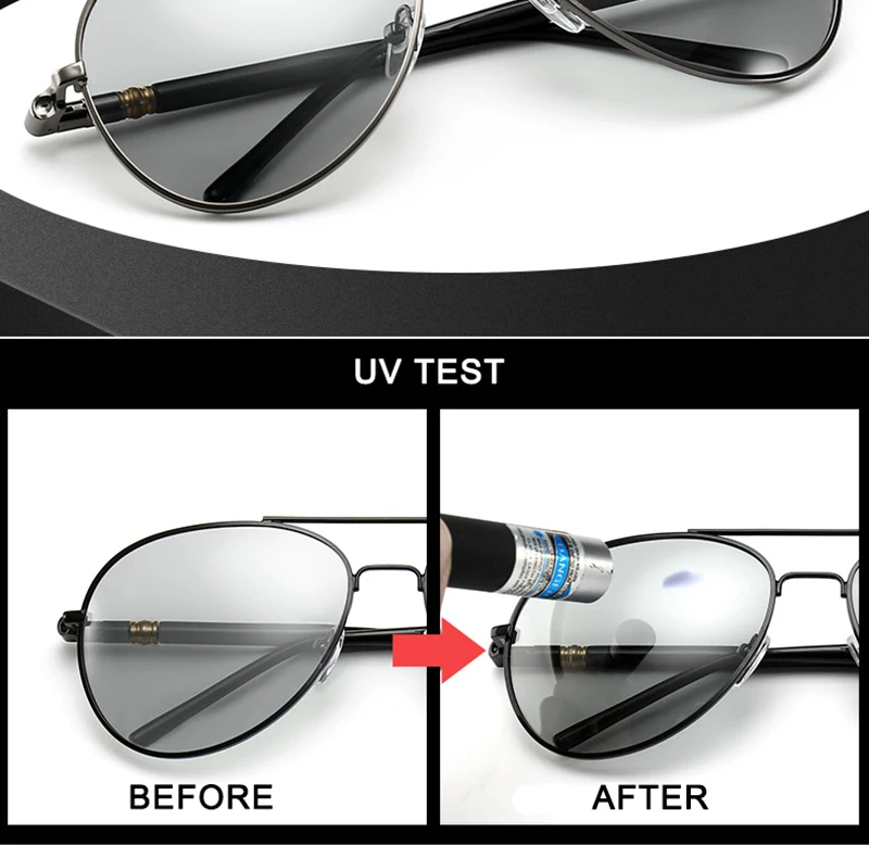 Psacss Classic Pilot Photochromic Sunglasses Men Driving Clear Polarized Lens Sun Glasses Male Vintage Brand Sunglass Oculos UV Psacss Classic Pilot Photochromic Sunglasses Men Driving Clear Polarized Lens Sun Glasses Male Vintage Brand Sunglass Oculos UV