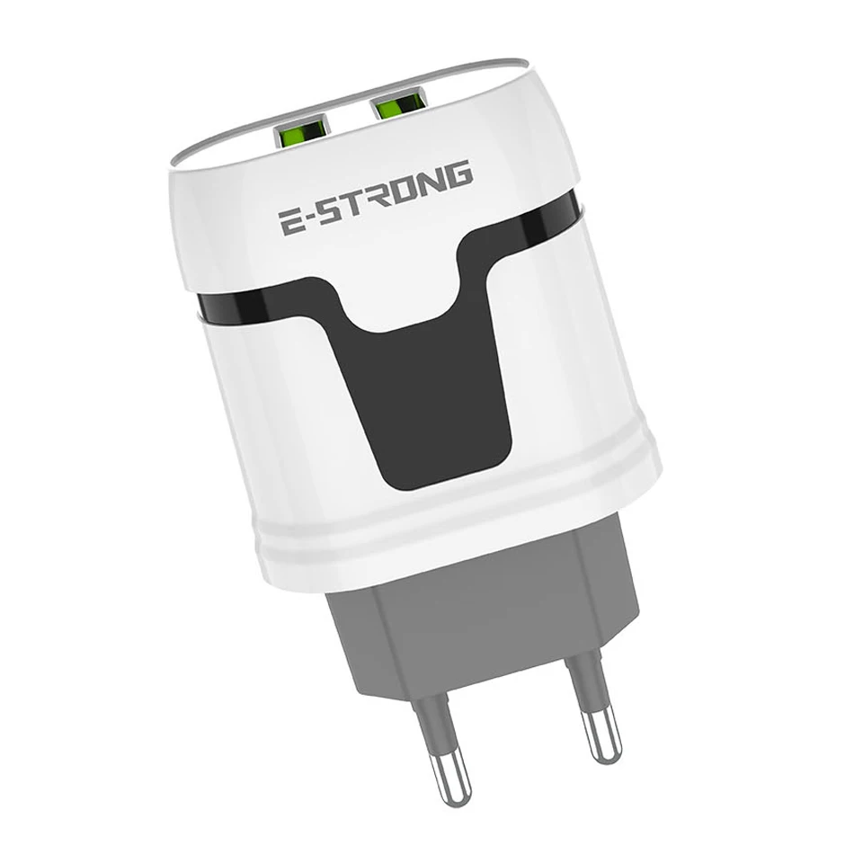 

AIXXCO 2.4A LED EU 2 Port USB Charger Mobile Phone USB Charger Fast Charging Wall Charger For iPhone x Samsung 9s Xiaomi