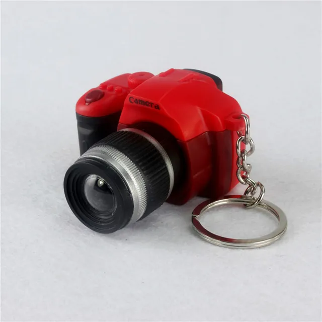 10PCS Camera Keychain Mini Camera Keychain Car Key Chain Key Ring LED