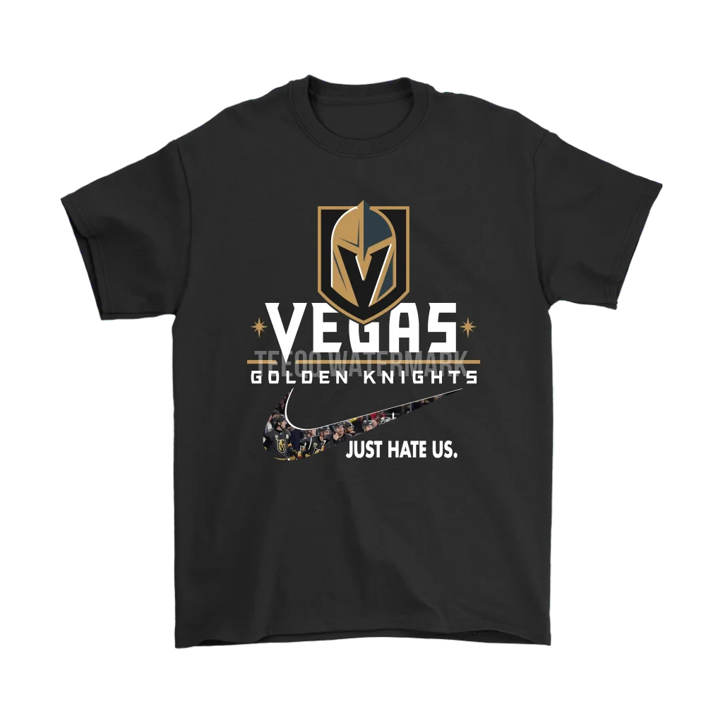 

TEAM VEGAS GOLDEN KNIGHTS X JUST HATE US HOCKEY SHIRTS