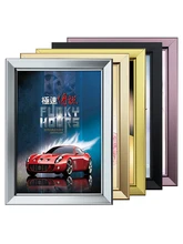 Open type aluminum alloy photo frame wall hanging elevator advertising poster frame black gold picture frame Open type aluminum alloy photo frame wall hanging elevator advertising poster frame black gold picture frame