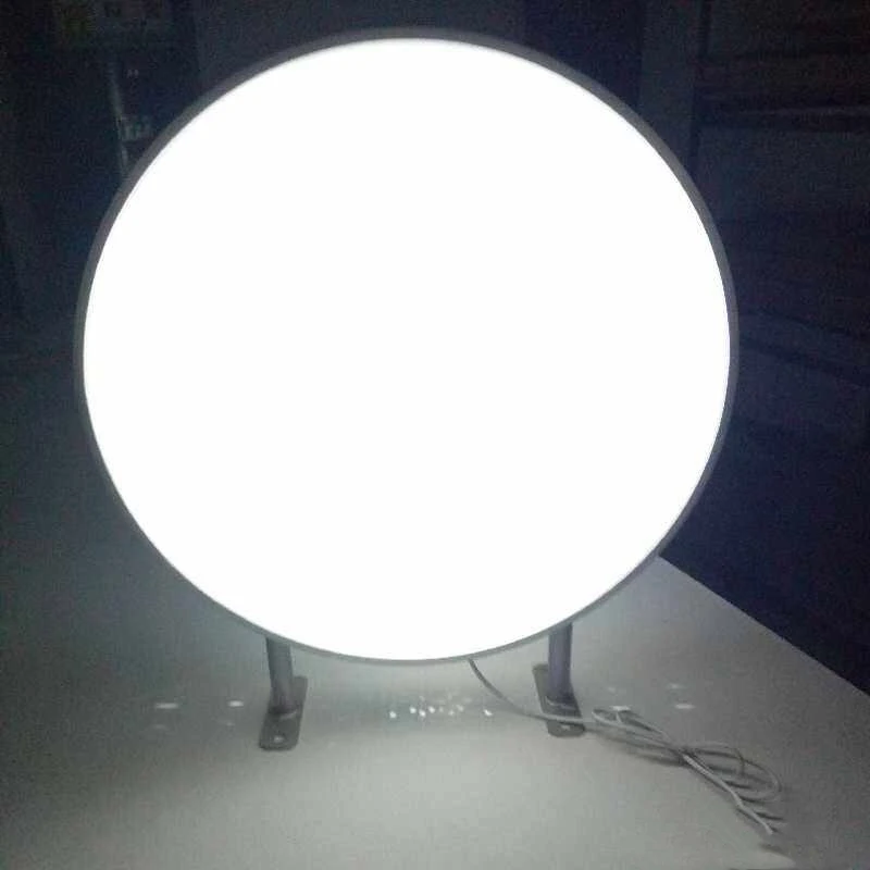 Черный 60 см круглый светодиодный фонарь коробка/круговой проекционная лампа коробка/световая проекционная лампа коробка светодиодная вывеска доказательство воды