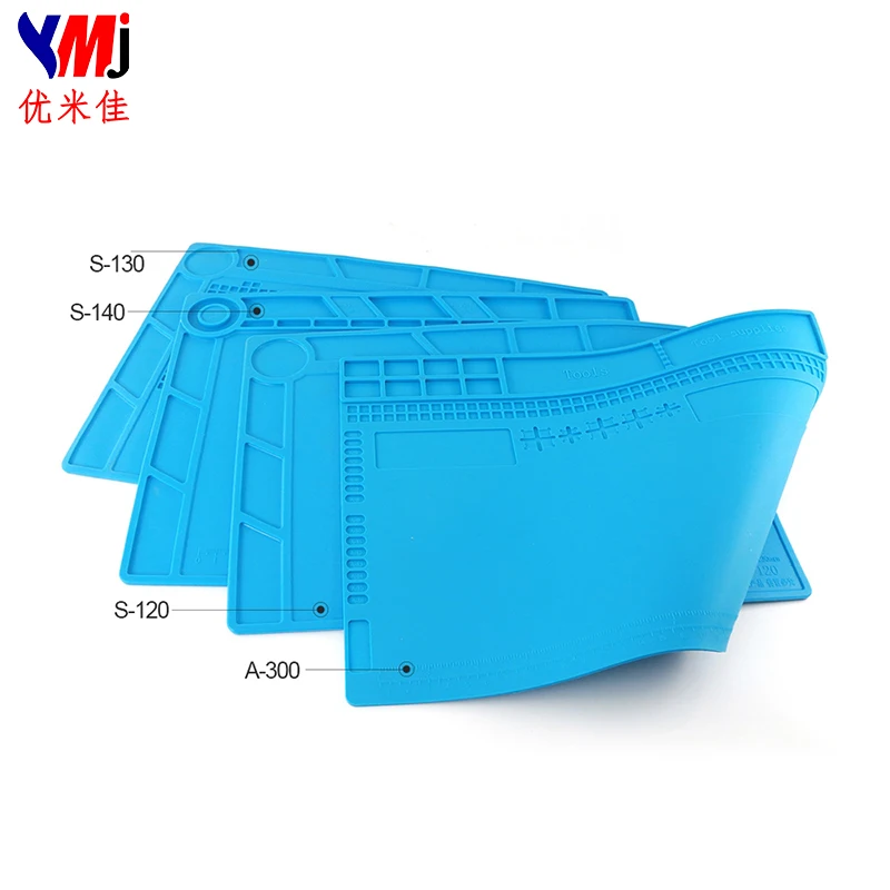 

Ymj Lcd Repair Tool 4 Patterns Rubber Material Heat Resistant Heat Gun Insulation Pad Maintenance Platform Table Mat