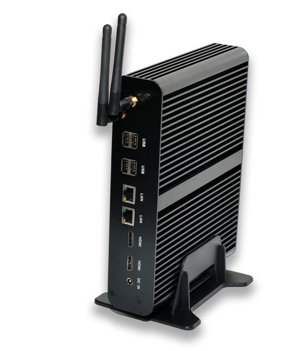 Fanless Mini PC,Mini Desktop Computer,intel NUC i7 4650U,8GB RAM+128GB SSD, Ultra HD 4K 2*Gigabit LAN+2*HDMI+SPDIF+4*USB 3.0