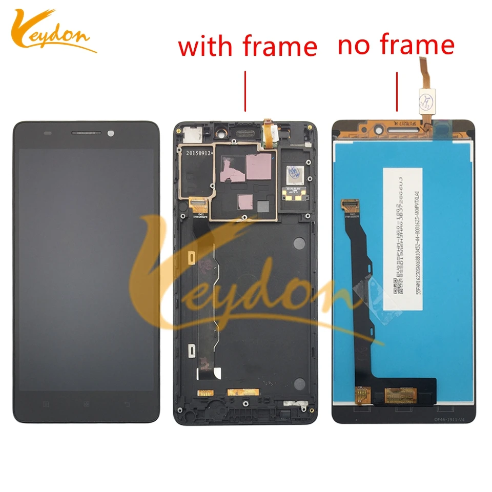 

100% Tested For 5.5" Lenovo K50 K50-T5 K3 Note LCD Display Touch Screen Digitizer Assembly Replacement With Frame +Tools