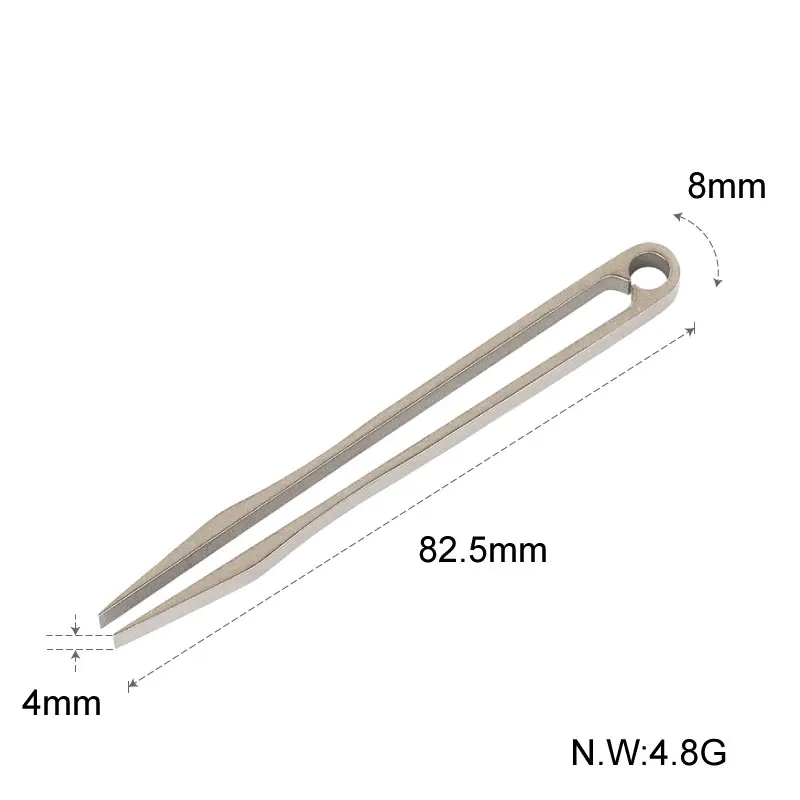 Tiartisan Titanium Alloy Outdoor EDC Tweezers Titanium Clips Ultralight Elastic Camping Kit Tools