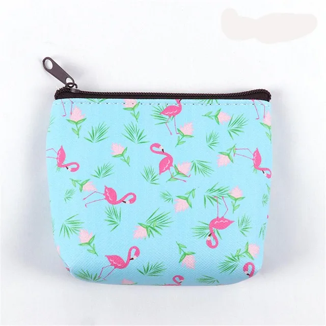 Cute Kids Girl Unicorn Coin Purse Flamingo Mini Wallet Portable Zero Bag Change Pouch Women Handbag Earphone Package Kids Gift