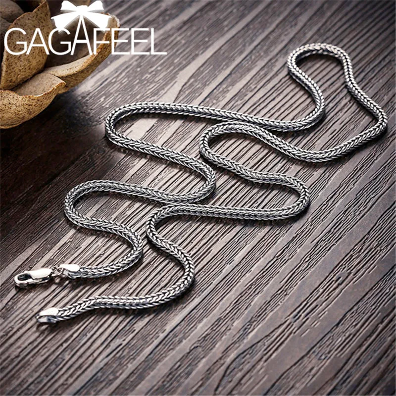 Gagafeel 2.8mm Real 925 Sterling Silver 