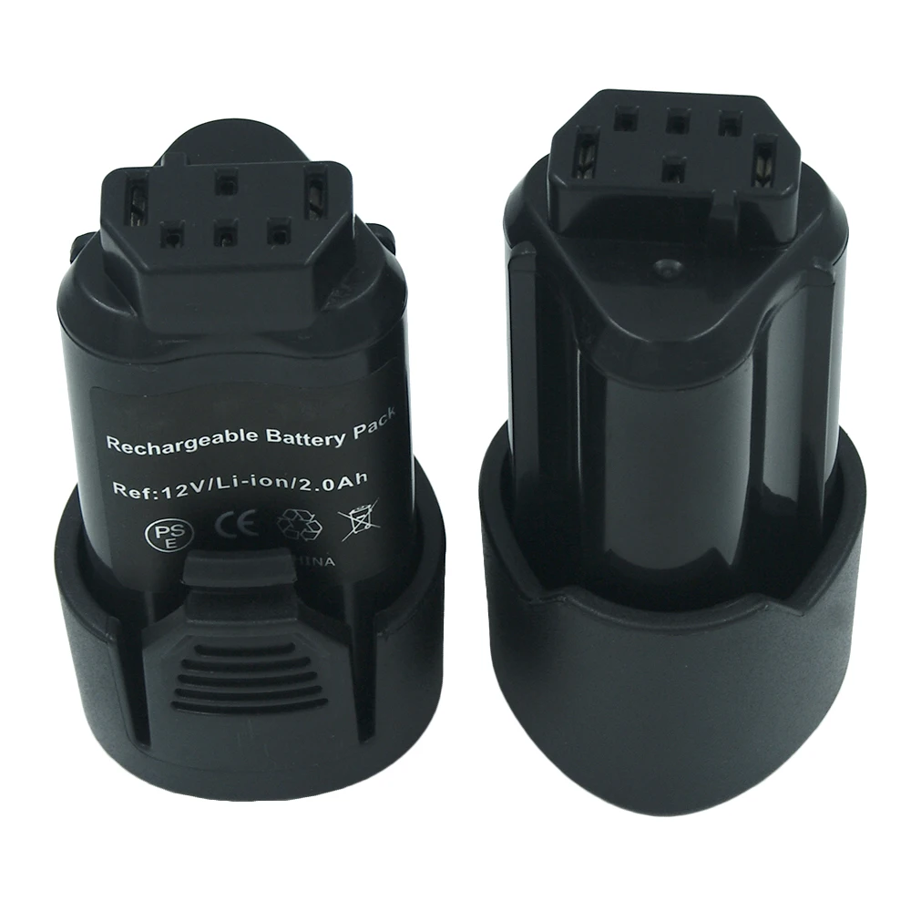 

2PCS 12V 2.0 Ah Li-ion Cordless Power Tool Rechargeable Battery for AEG Ridgid L1215 BS12C BS12C2 AC82008