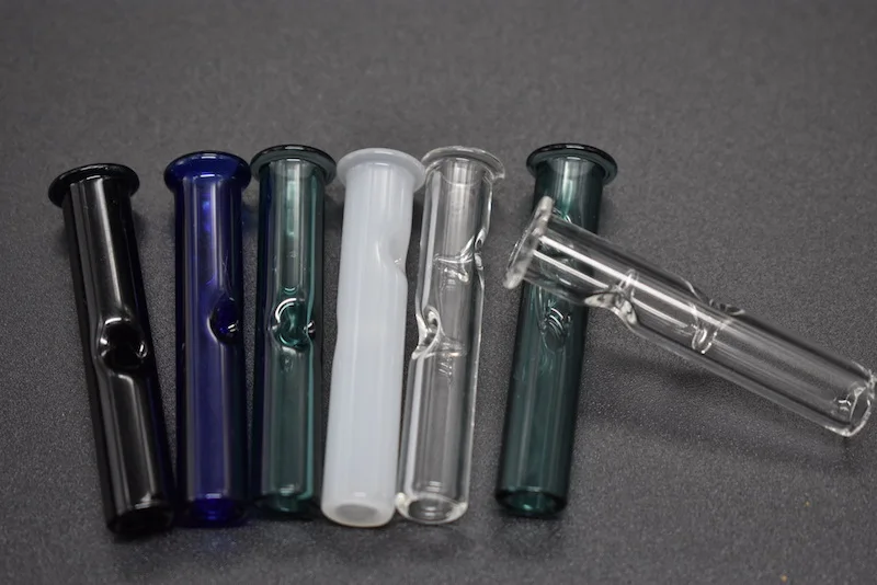Colorful Smoking mouthtips Glass Reusable cigarette Filter Tips