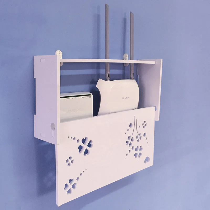 

Home hanging wall router shelf living room wall partition board wall hanging rack on bedroom wall