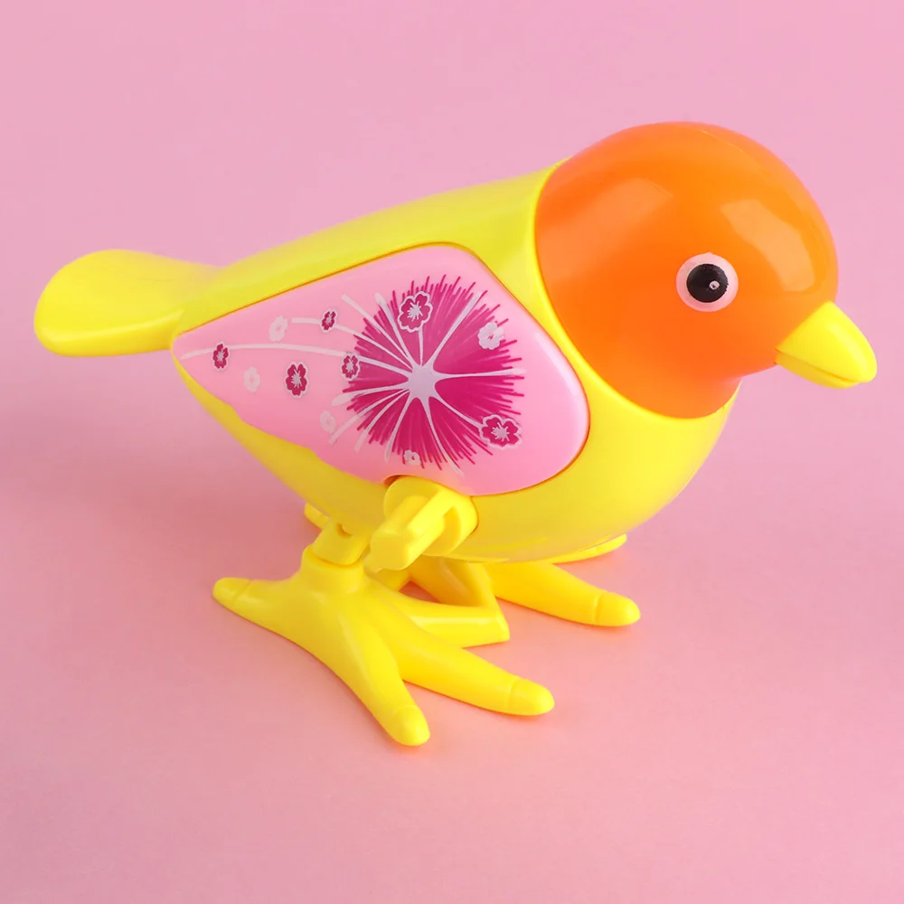 1 шт. милые пластиковые птицы Заводной игрушки ABS заводная игрушка Дети раннего образования игрушка цвет случайный Размер: приблизительно