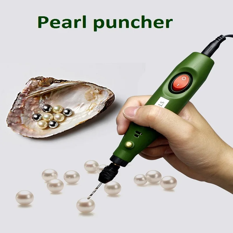 Mini Perle Punch Maschine Kleine Elektrische Bohrer Micro Reiben Bohren ...