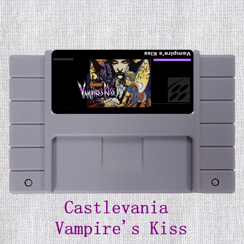 

Castlevania Vampire's Kiss 16 bit Big Gray Game Card For NTSC Game Player