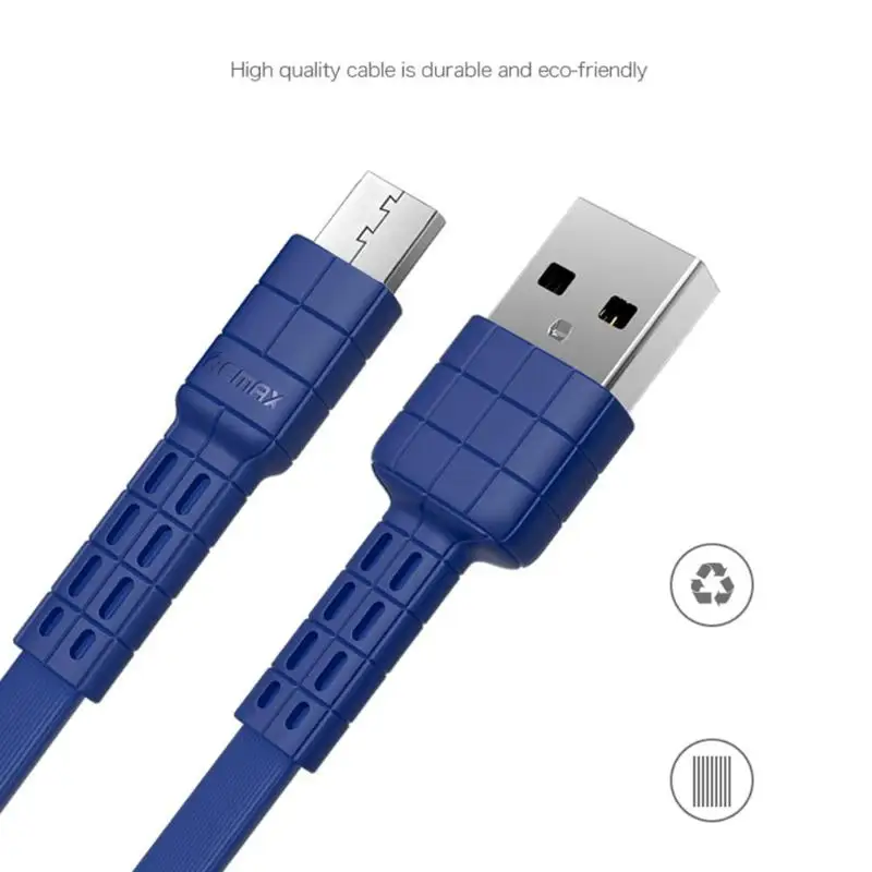 REMAX RC-116m плоский Micro USB/type-C кабель 1 м/3,3 фута 2,1 а кабель для быстрой зарядки и синхронизации данных провод зарядного устройства для мобильного телефона Android