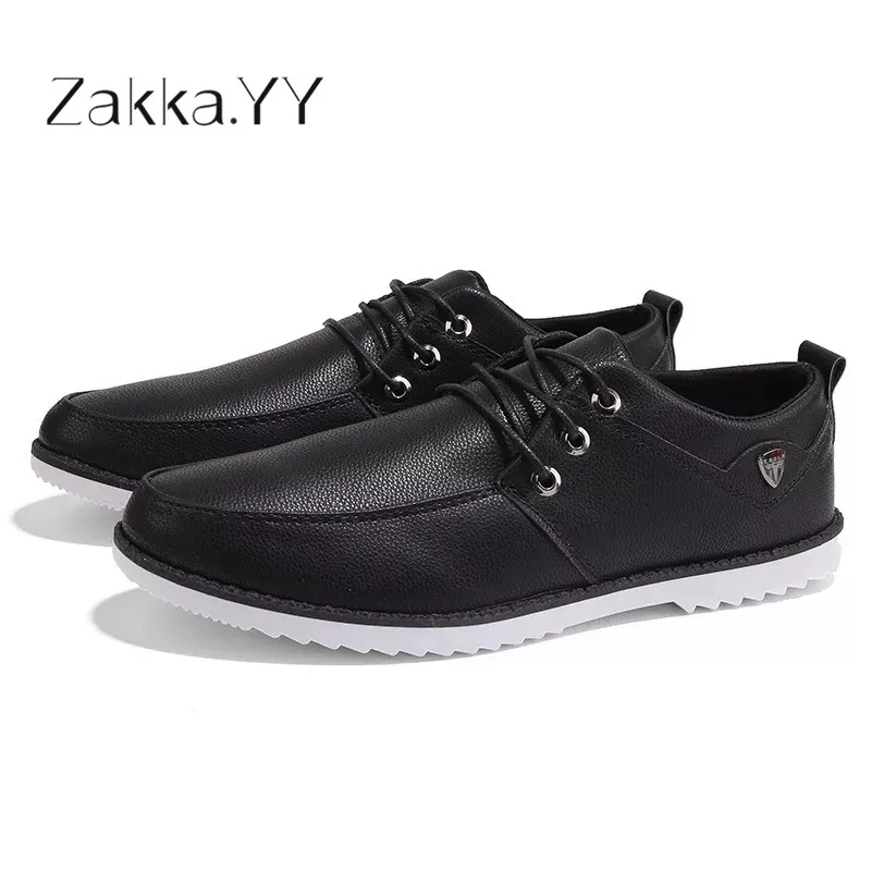 

Men Breathable Causal Shoes Men Loafers high quality Lace-Up PU Leather Moccasins Bullock Men Oxfords Shoes Flats For Man