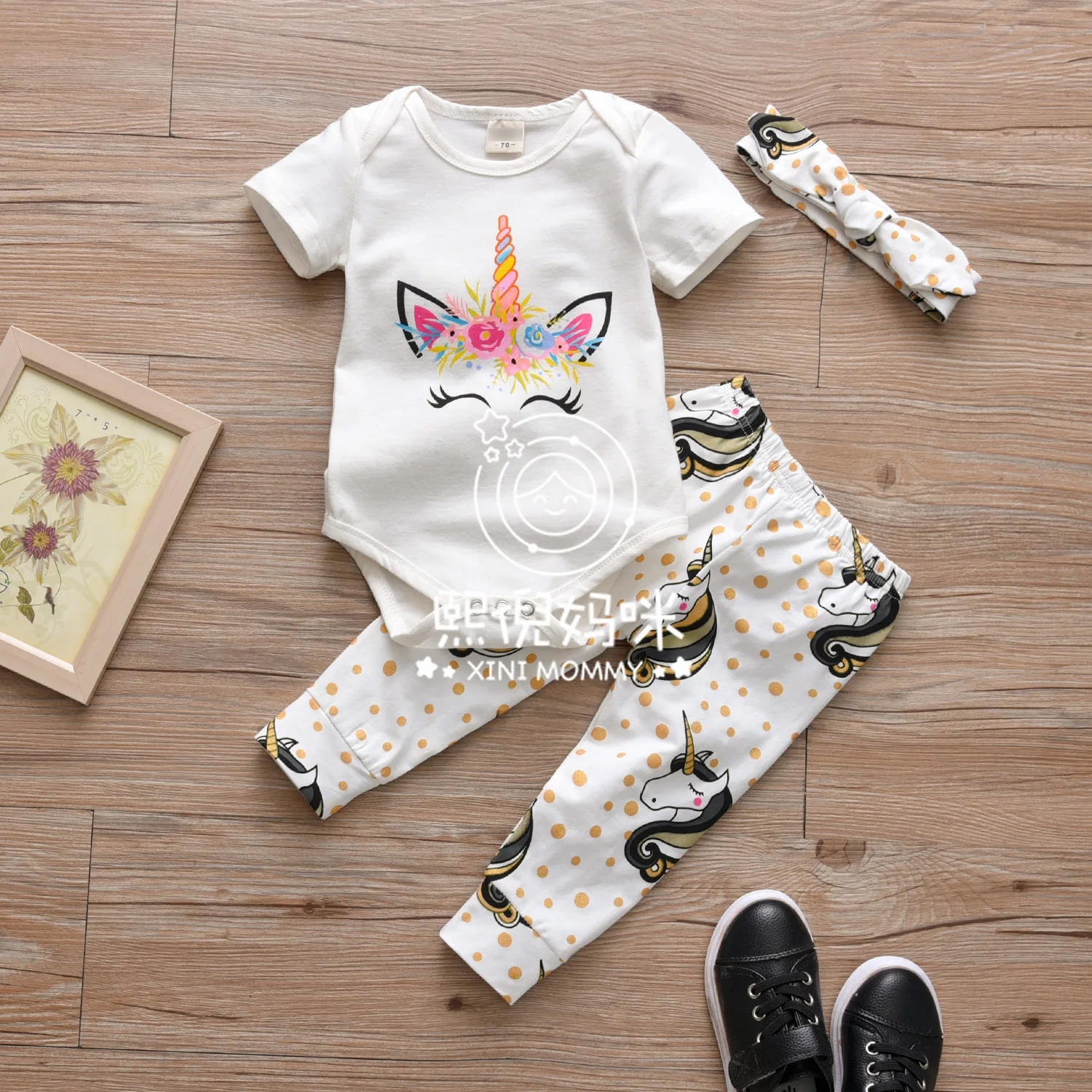 

XINI Mommy Spring Autumn Baby suit Baby Girl new born baby clothes Pullover baby christmas fall baby clothes girl christmasWY113