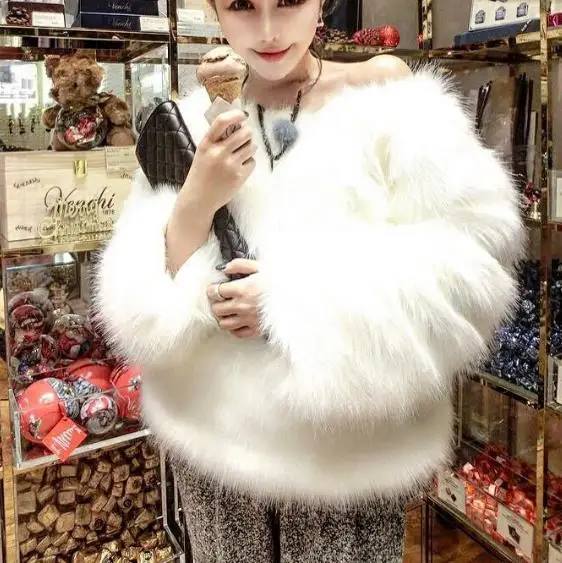 New 2019 Winter Women's Faux Fur Coat Artificial Overcoat Furry Jacket Femme Plus Size Fluffy Fake Outwear Q986 | Женская одежда