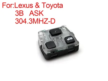 

High Quality remote key ASK 3 butons 304.3MHZ-D for Lexus (es44004) Free shipping