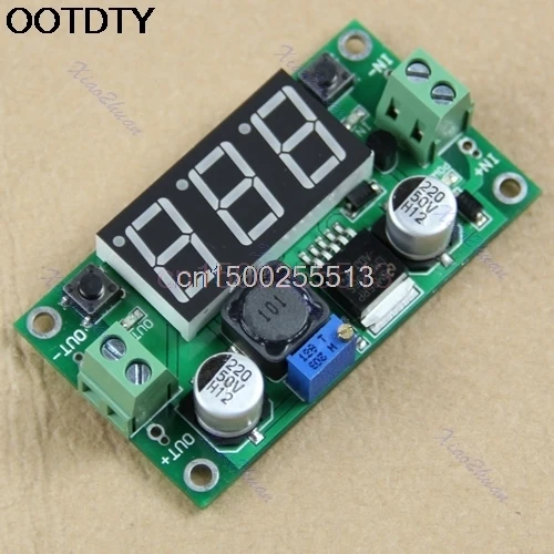 DC LM2596 регулятор напряжения + светодиодный вольтметр понижающий модуль