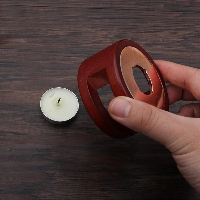 Household Retro Sealing Wax Melting Furnace Sealing Wax Solid Wood Spoon Candle Accessories Carefully Polished