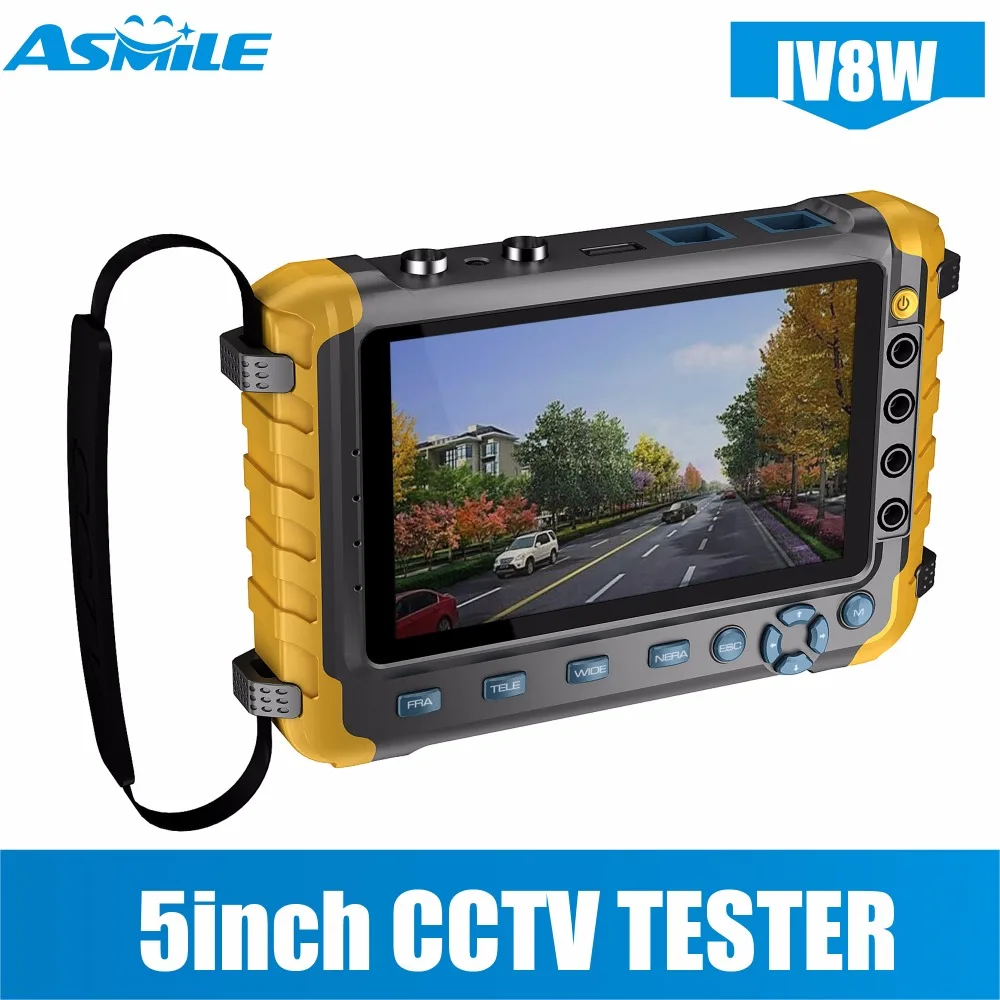 5 дюймовый TFT ЖК дисплей 1080P 4 в 1 TVI AHD CVI аналоговый CCTV монитор тестер для IV8E|Монитор