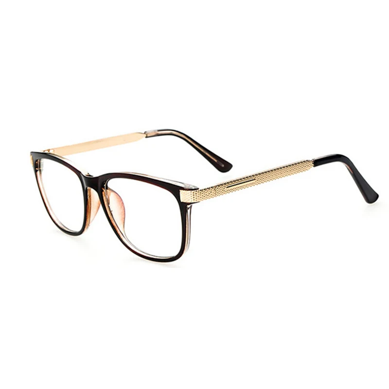 KOTTDO, модные крутые очки для женщин, Ретро стиль, для чтения, близорукость, оправа для очков, Мужские квадратные очки, оптические прозрачные очки - Цвет оправы: Brown