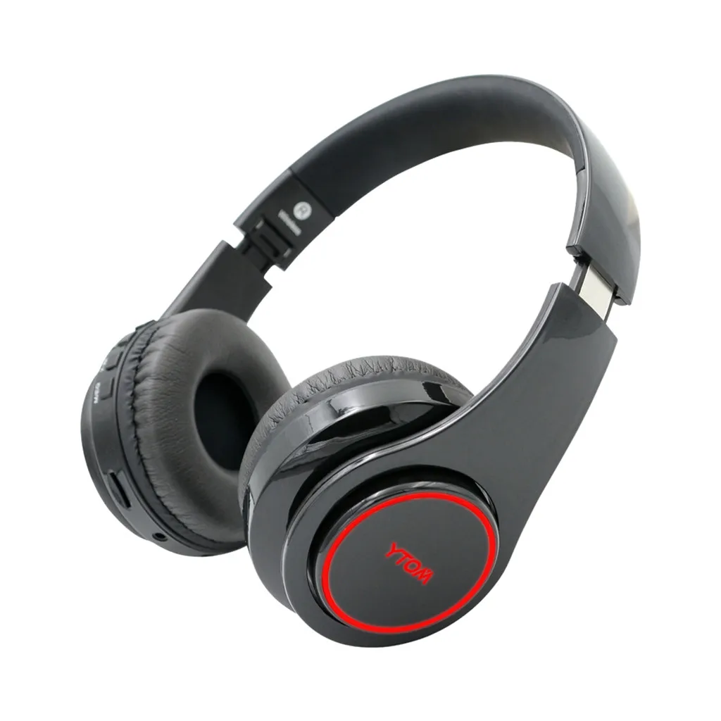

Bluetooth Headphones Auto-Switch 7 Color-changing Wireless Bluetooth Headset Sport Card headphone L618
