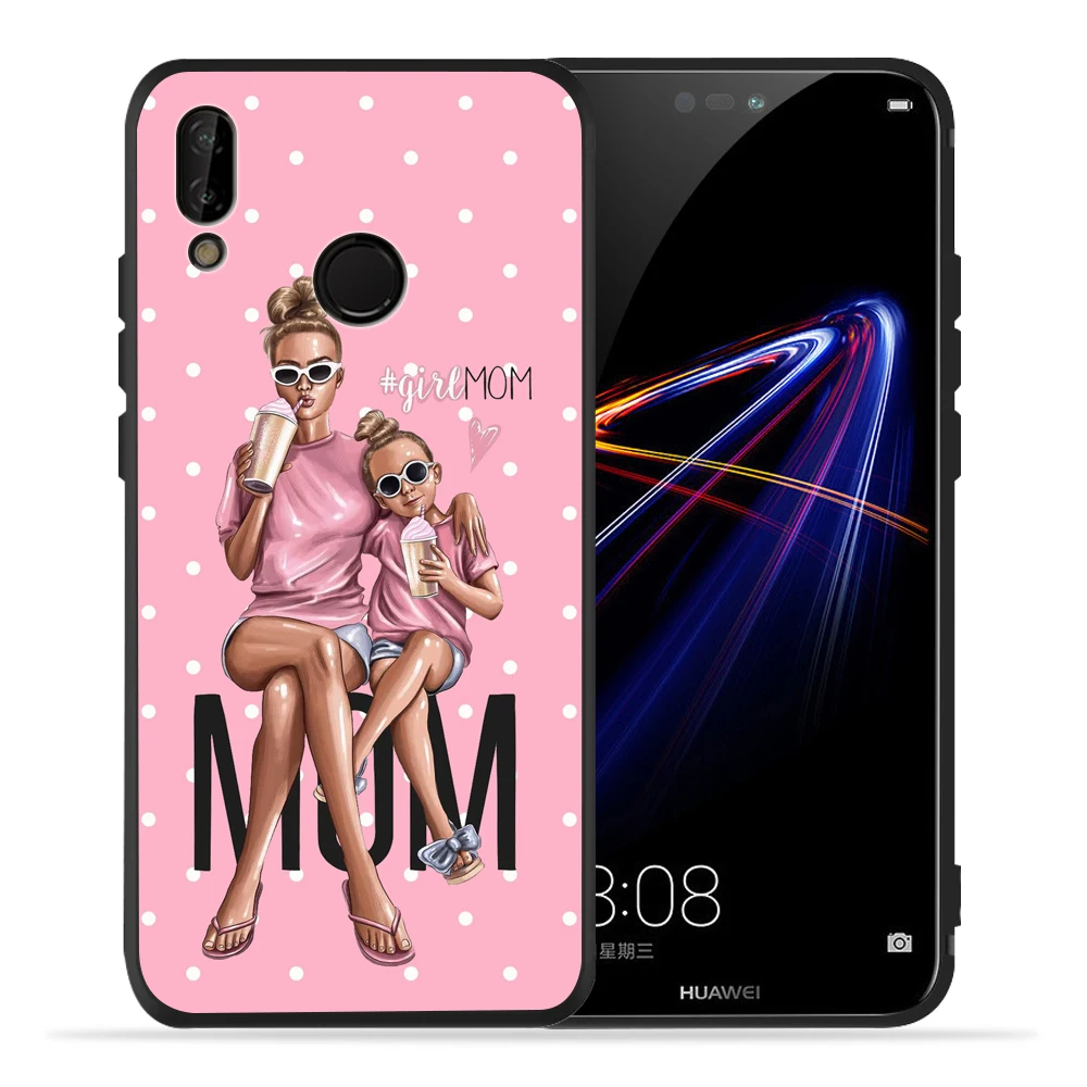 Модный чехол Super Mama mouse Dad girl boy Baby для huawei P20 Lite Pro P30 Lite Pro P8Lite P9Lite P Smart P10 Lite - Цвет: 05