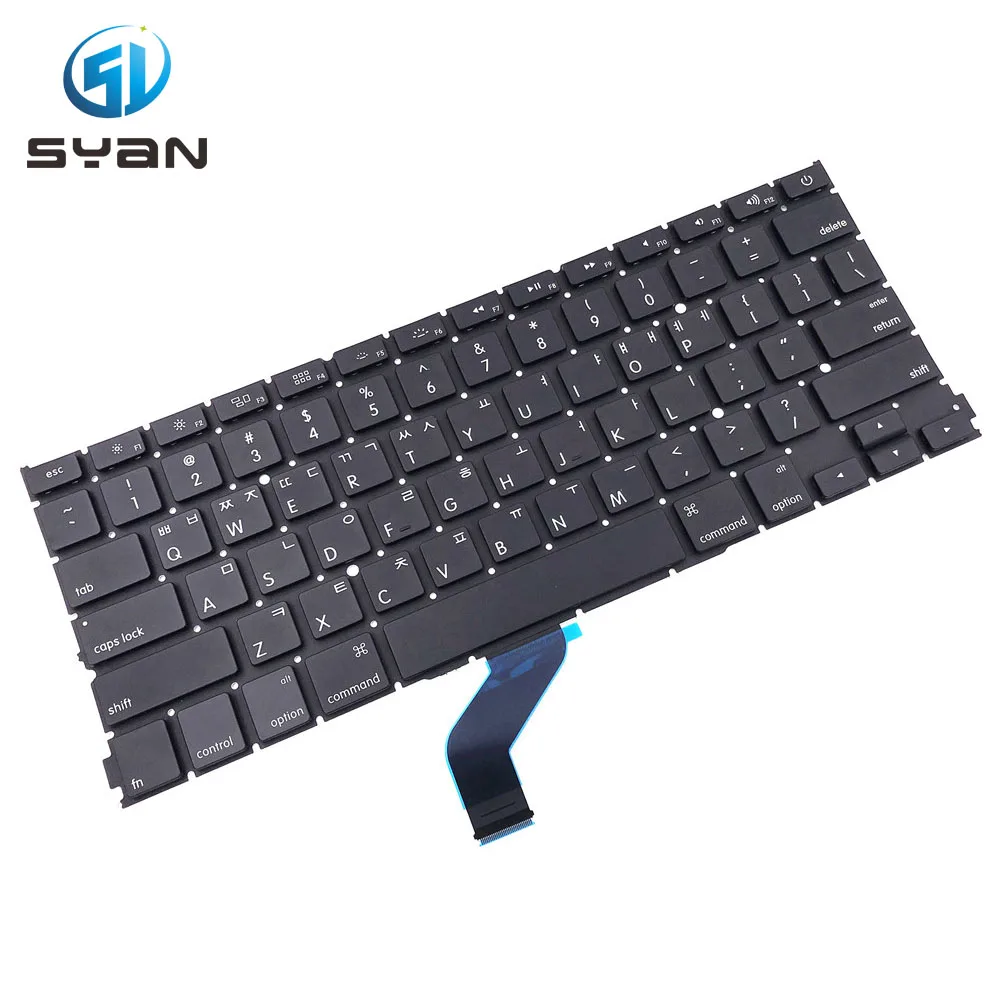 

Korean A1425 keyboard with backlight for Macbook Pro Retina 13.3 inches laptop MD212 MD213 keyboards with backlit Brand New