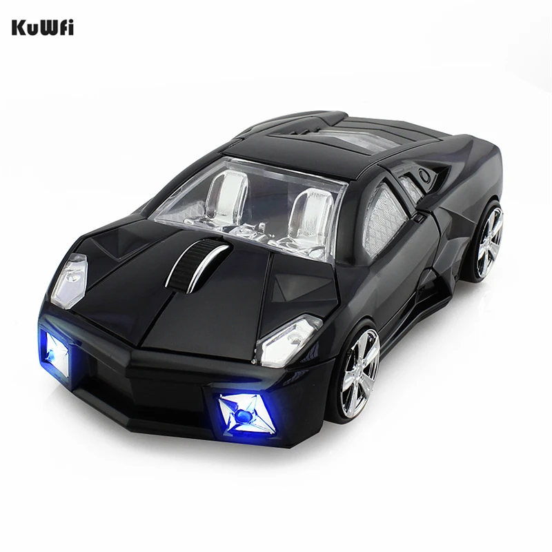 

Car Shaped Wireless Mouse Computer Mice 1600DPI 2.4Ghz USB Computer Mice Optical With LED Flashing Light For Laptop PC Gamer