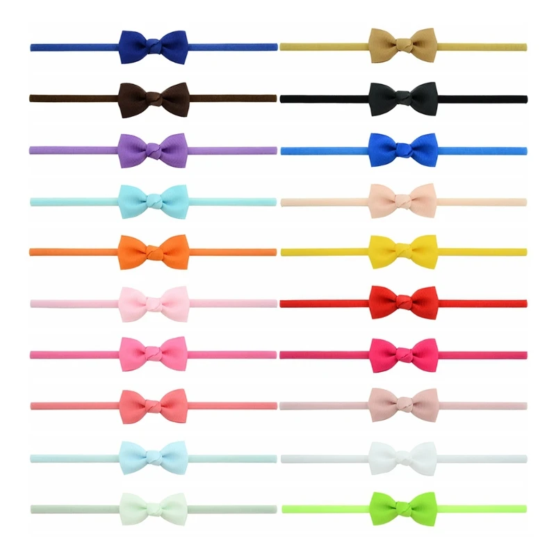 

2018 New 20Pcs Cute Kids Girl Baby Ribbon Toddler Flower Bow Headband Hair Band Headwear
