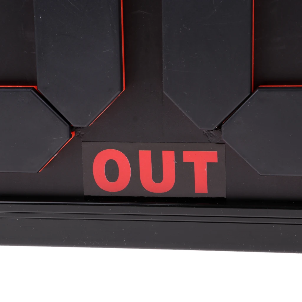 ABS Football Substitution Card Double Side Display 4-digits Fluorescent Display Socceer Accessories