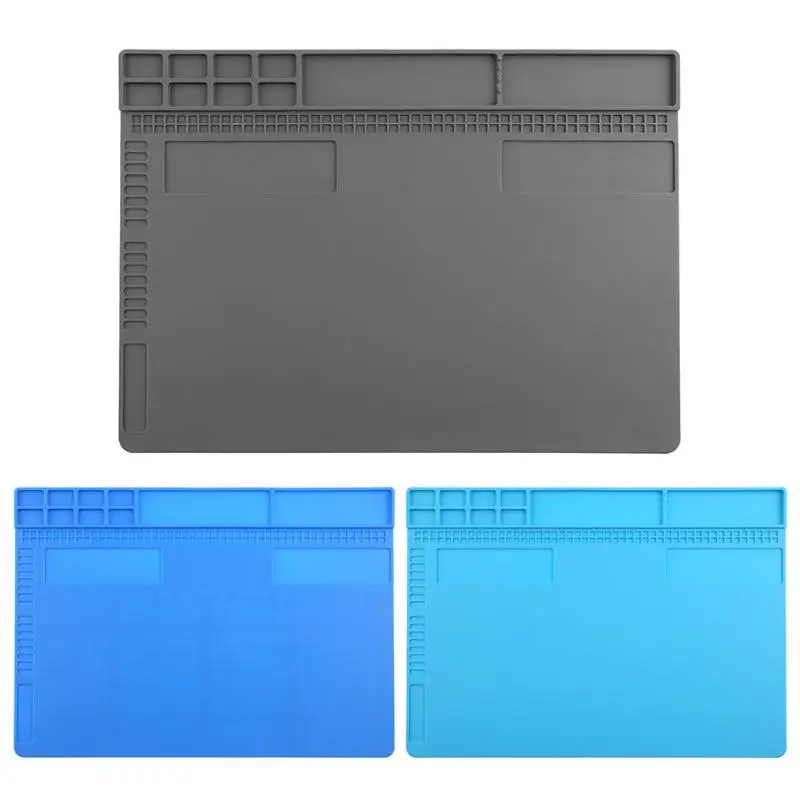 

Silicone Heat Insulation Maintenance Electronic Repair Desk Mat Pad Platform Electronic Repair Tool Mat For Smart Phone Table