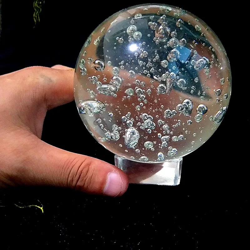 1 шт. 80 мм сферические galaxy объект миниатюры K9 хрустальный шар 3D лазерная