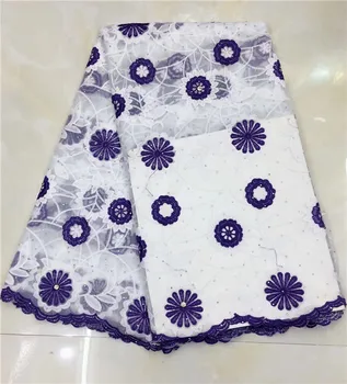 

Blue Nigerian French Lace Fabrics 2019 African Tulle Lace Fabric High Quality African Lace Wedding Fabric For Dress(JY-4-19